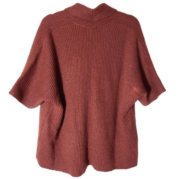 Cabi oversized ribbed knit kimono sleeve cardigan sweater Size Small Orange - Picture 2 of 7